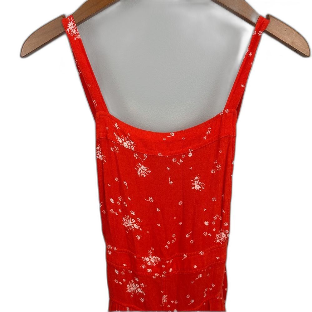 Free People Festive Orange Sweet In The Streets Overalls NWT Size XS Coastal - Picture 8 of 16